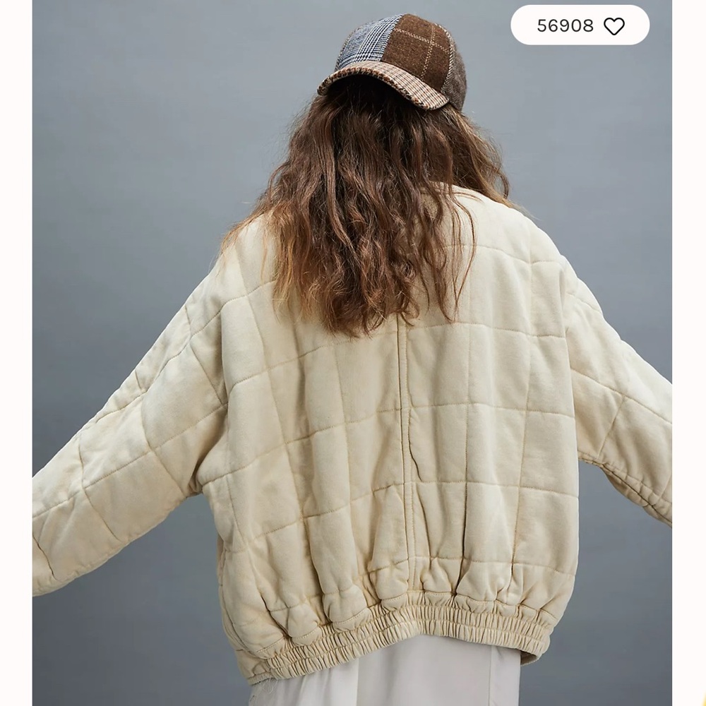 Free People Dolman Quilted Knit Jacket